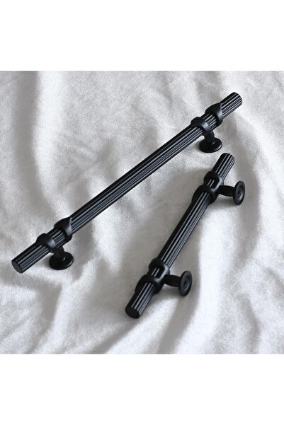 Badem10 Emir (PREMIUM) Mâner pentru dulap cu sertar de bucătărie, metal negru, 96 mm