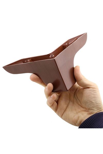 Badem10 Mobilier de lux Altay Canapea Puf Picior 8 Cm Model Lemn Maro Picioare de bază