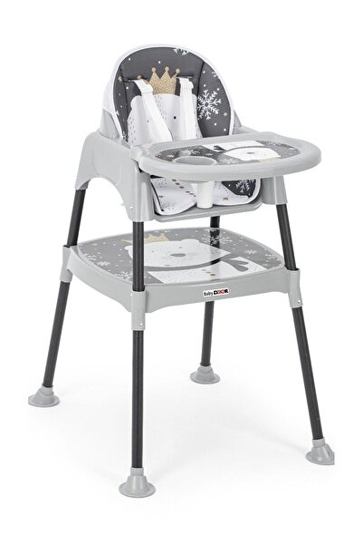 babydoor Panda & Mama Çalışma Masalı Pedli Mama Sandalyesi 3 In 1