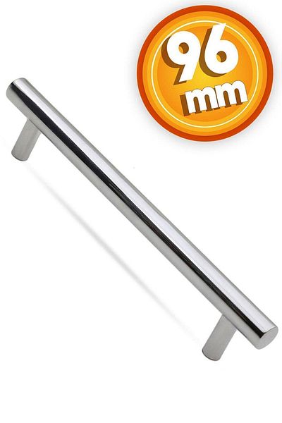 Badem10 Dulap cu sertar de bucătărie din metal cromat lucios înălțime trandafir 96 mm/9,6 cm
