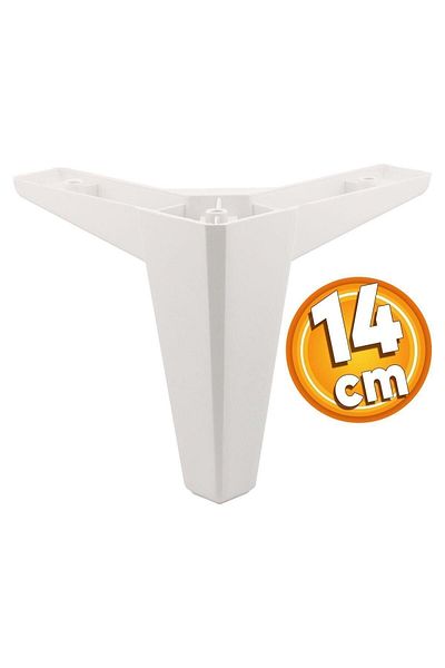 Badem10 Mobilier de lux Cedru Canapea Masuta de cafea Unitate TV Fotoliu Picior 14 Cm Picioare albe 4 buc