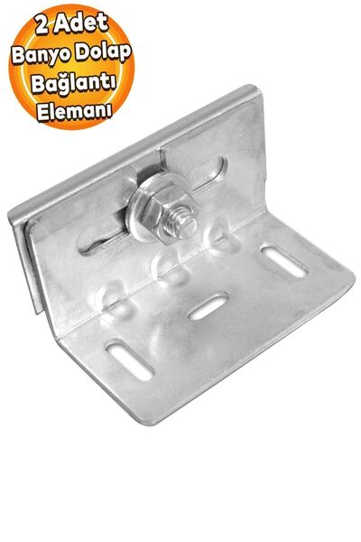 Badem10 Mobilya Eşya Banyo Dolap Askı Elemanı Montaj Köşe Bağlantı Sabitleme ...