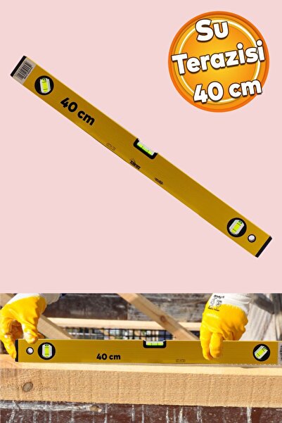 Badem10 Aluminyum Su Terazisi 40 Cm İnşaat Duvar Fayans Marangoz Mühendislik ...
