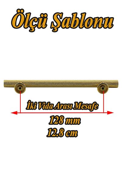 Badem10 Doruk (PREMIUM) 128 mm Aur Aur Metal Mobilier Bucătărie Sertar Dulap Dulap Mânere Mâner