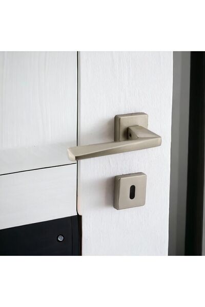 Badem10 1 set Vista satinat mâner ușii camerei rozetă glisantă mâner compatibil conexiune