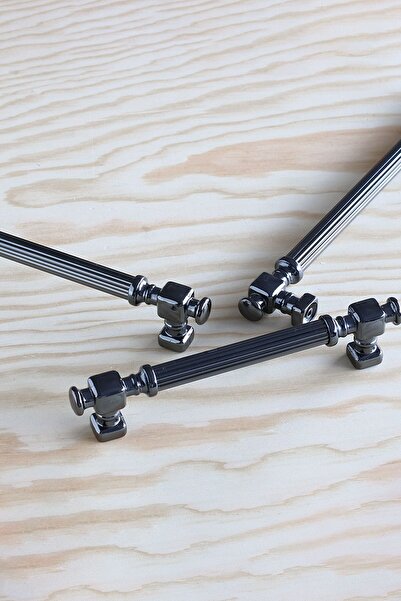 Badem10 Mâner metalic cu dungi afumate Talas 128 mm Mobilier Bucătărie Sertar Dulap Mânere dulap Mâner