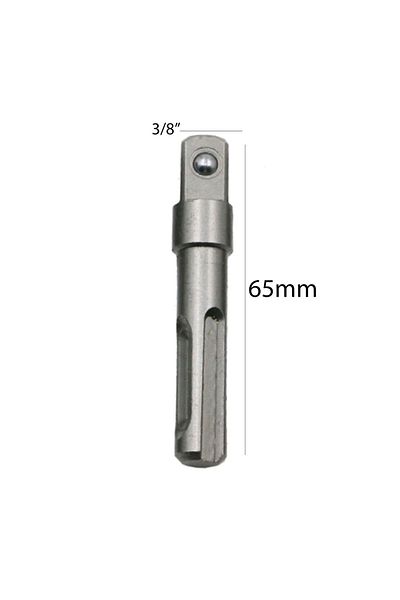 Nt Tools 3/8" Sds Shank Socket Adapter 65 Mm Steel Drill Bit (NCSLA38)