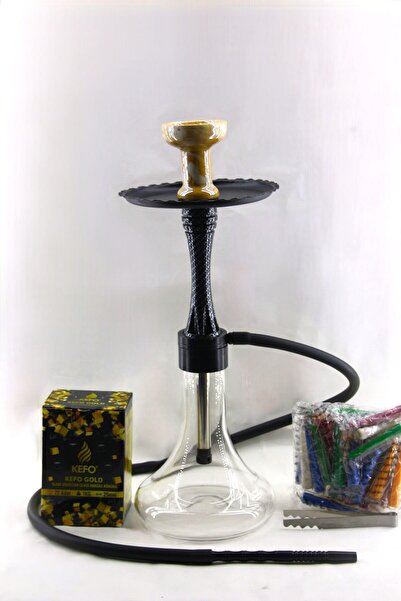 GökkuşağıTicaret Carbon Epoksi Kaplama Nargile Takımı Çelik (1 Kg Kefo Kömür ...