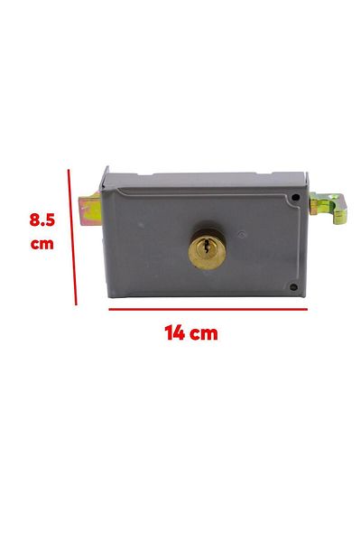 Hok Short Barrel Trage External Door Lock Keyed Apartment Iron Gate Vending Machine 50 mm Manual Opening Right