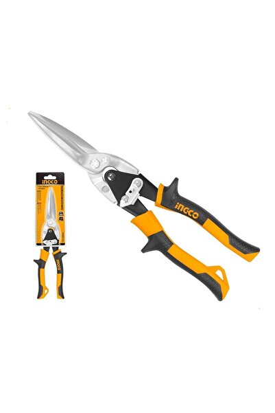 Ingco Htsn0112s Long Sheet Metal Cutting Scissors Straight 300mm 12