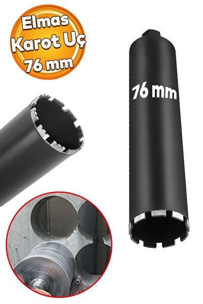 Badem10 Elmas Karot Ucu 76 mm Shun Beton Zemin Duvar Delme Delik Açma Panç Ap...