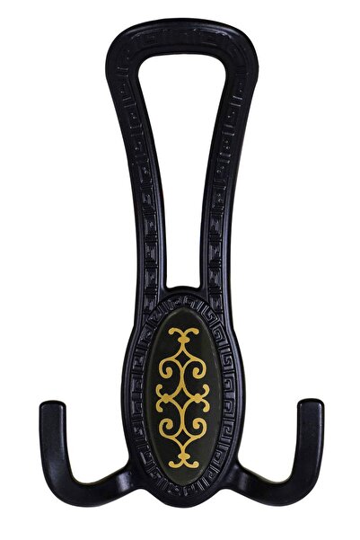 Badem10 Seçil Portmanto Vestiyer Duvar Askısı Dolap Elbise Askılığı Mat Siyah...