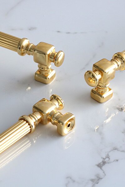 Badem10 Talas Gold Line Metal 128 Mm 12,8 Cm Mobilier Bucătărie Sertar Dulap Dulap Mâner Mâner
