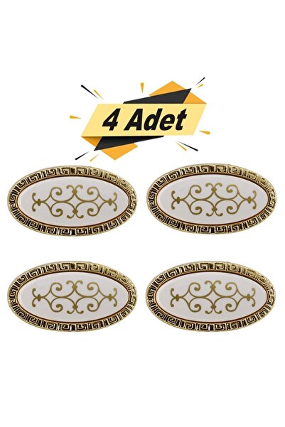 Badem10 Seçil Düğme Kulp Dolap Dolabı Kapak Kulpu Kulpları Kulbu Altın (4 ADE...