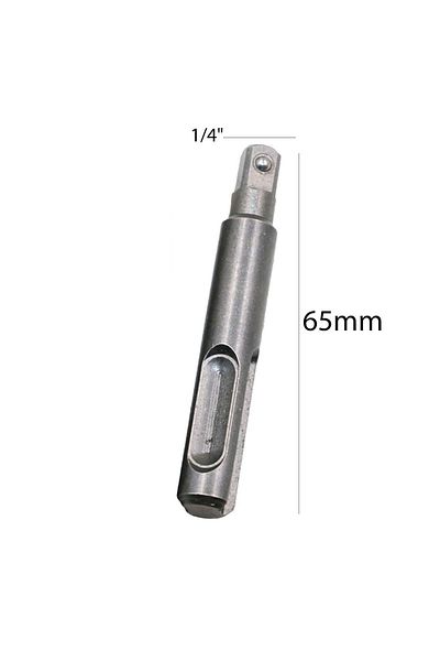 Nt Tools 1/4" Sds Shank Socket Adapter 65 Mm Steel Drill Bit (NCSLA14)