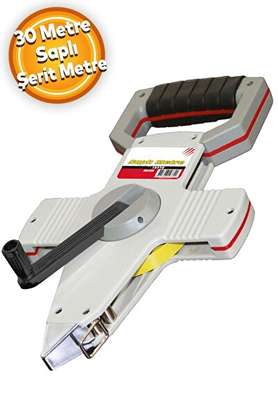 Badem10 Saplı Sarma Kollu Arazi Şerit Metre 30 Metre X 12.5 Mm Uzunluk Ölçü Ç...