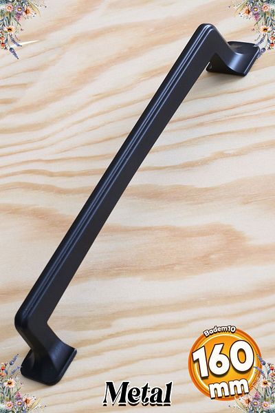 Badem10 Pinguin 160 Mm Mâner Metal Negru Mobilier Bucătărie Sertar Dulap Dulap Capac Mânere Mâner Mâner 16 Cm