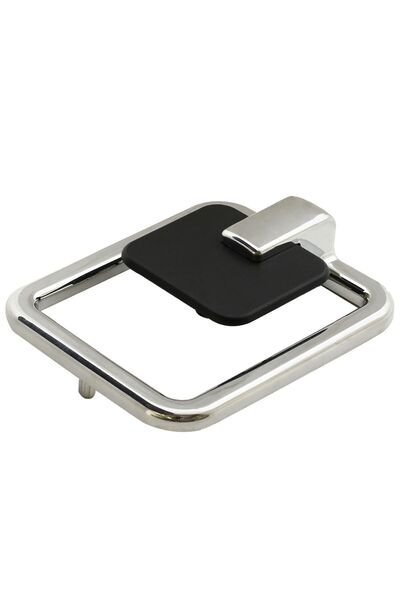 Badem10 Bugatti Pendulum Sideboard Cabinet - Kitchen Drawer - Matte Black Chrome - Plastic Handle