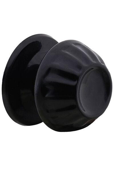 Badem10 Papatya Baba Kapı Tokmağı Kapı Topuzu Kolu Metal Tokmak Siyah - 2 Yıl