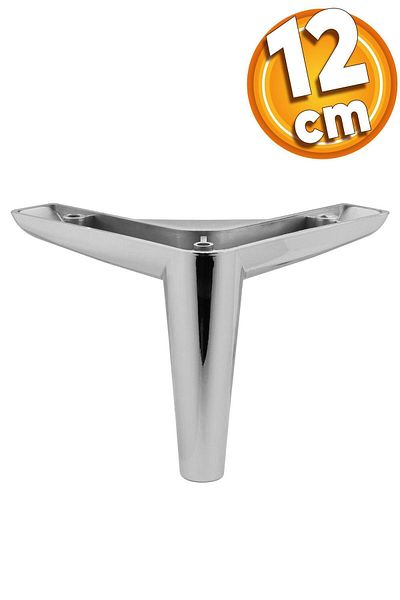 Badem10 Piko Luxury Furniture Sofa Coffee Table TV Unit Armchair Leg 12 Cm Bright Chrome Base Legs