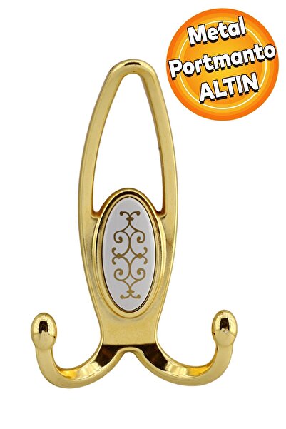 Badem10 Uzay Portmanto Vestiyer Duvar Askısı Metal Dolap Elbise Askılığı (ALT...