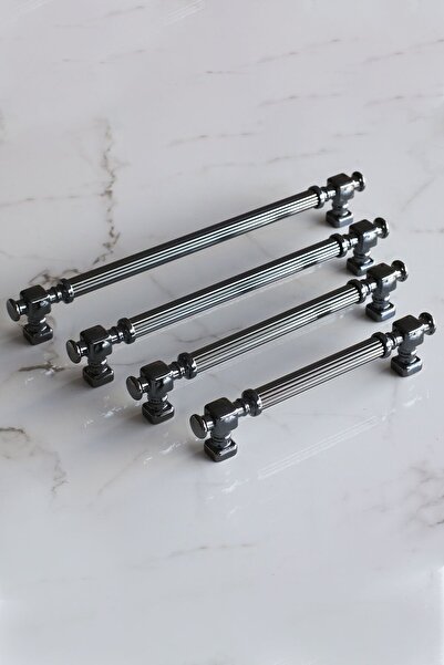 Badem10 Mâner metalic cu dungi afumate Talas 128 mm Mobilier Bucătărie Sertar Dulap Mânere dulap Mâner