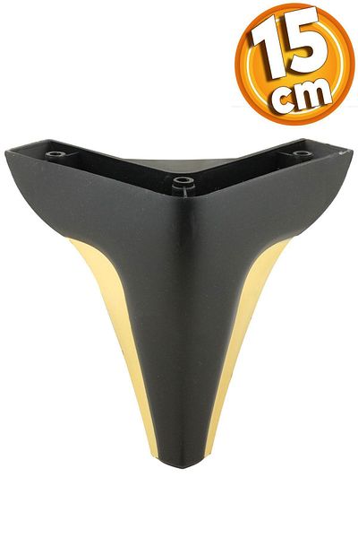 Badem10 Mobilier Andalucia Canapea Masuta de cafea Unitate TV Baza Fotoliu Picior Culoare Neagra 15 Cm Picioare