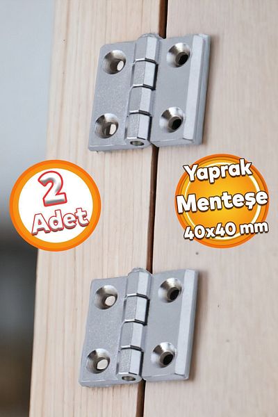 Badem10 Mobilier Decorativ Fereastră Ușă Cabină Duș Mini Dulap Balamă Balamă Frunze Crom 40 x 40 mm 2 Buc
