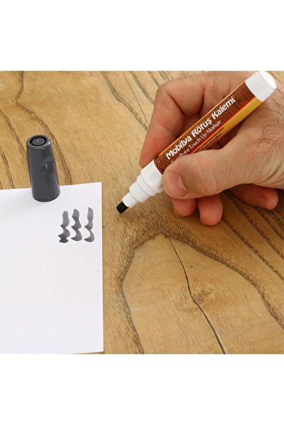 Badem10 Furniture Retouching Pen Wooden Table Coffee Table Cabinet Pen Scratch Remover Crack Concealer Anthracite