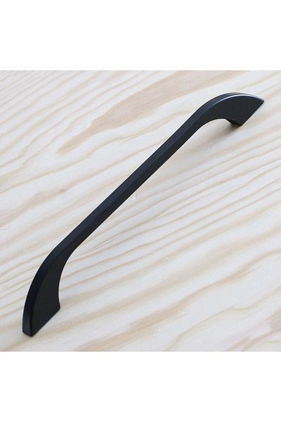 Badem10 Mâner Ezgi 224 Mm Mobilier Metal Negru Bucătărie Sertar Capac Dulap Mânere Dulap Mâner 22,4 Cm