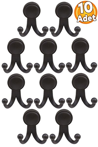 Badem10 Karataş Sert Plastik Askılık Vestiyer Duvar Askısı Dolap Elbise Askıl...