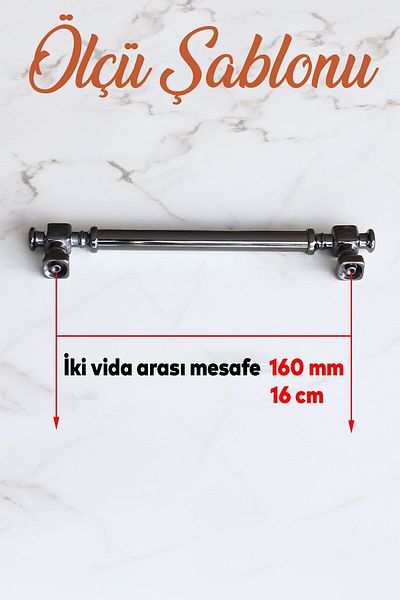 Badem10 Mâner metalic plat afumat Talas 160 mm Mobilier Bucătărie Sertar Dulap Mânere dulap Mâner