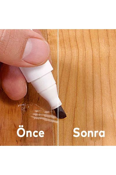 Badem10 Furniture Touch Up Pen 1 Piece Wooden Table Coffee Table Cabinet Pen Scratch Remover Crack Concealer Oak