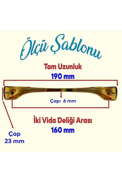 Badem10 Mobilier din metal Ovit Gold - Sertar de bucătărie de 160 mm și mâner