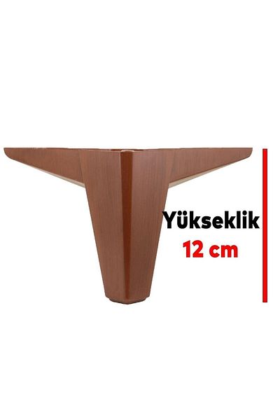 Badem10 Mobilier de lux Cedru Canapea Unitate TV Picior Fotoliu 12 cm Model Lemn Maro Picior 4 BUC