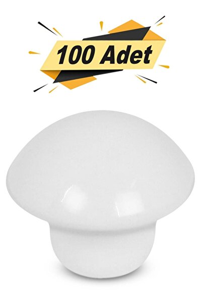 Badem10 100 komada ručke u obliku bijele gljive za vrata ormarića