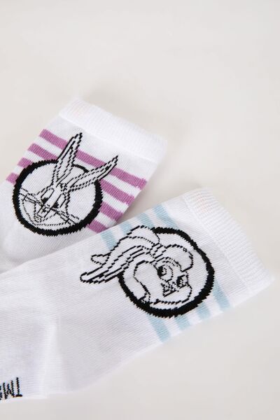 DeFacto Looney Tunes Girl's Cotton Long Socks Set of 2 - Tycrxvhtmn170669756547564