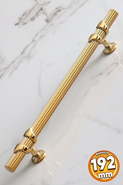 Badem10 Emir 192 Mm Gold Altın Metal Kulp Mobilya Mutfak Çekmece Dolap Kulpu ...