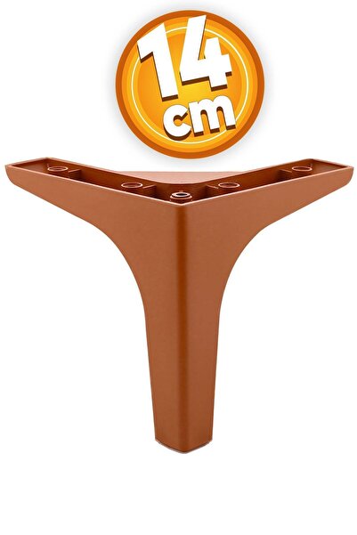 Badem10 Sedef Lüks Mobilya Kanepe Sehpa Tv Ünitesi Koltuk Ayağı 14 Cm Kahvere...
