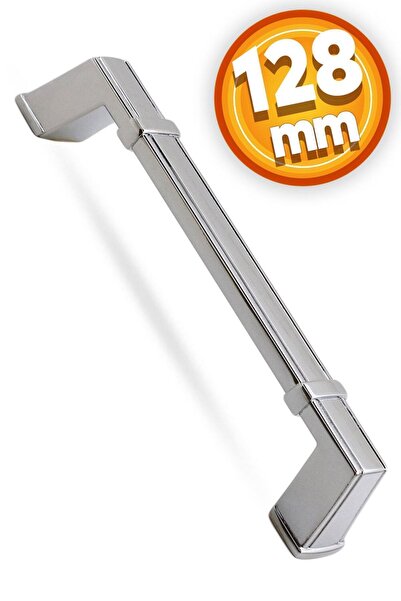 Badem10 Mânere din metal cromat lucios 128 MM 12,8 CM Dulap de trecere și ser...