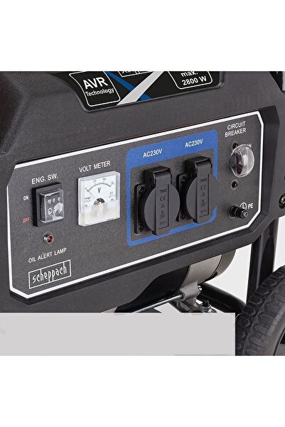 Scheppach Benzinli Jenerator 3,5 Kw 2800 Watt Sg3200x Ev Iş Kamp Orman Elektrik Jeneratör