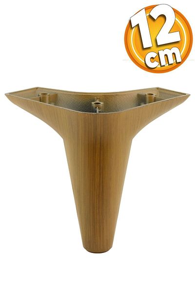 Badem10 Aspen Mobilier de lux Canapea Fotoliu Unitate TV Baza Riser Picior Picioare 12 Cm Model Lemn Picior