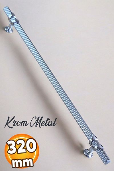 Badem10 Emir (Premium) Chrome 320 mm - 32 cm Metal Furniture Kitchen Drawer Cabinet Cabinet Handles Handle Handle