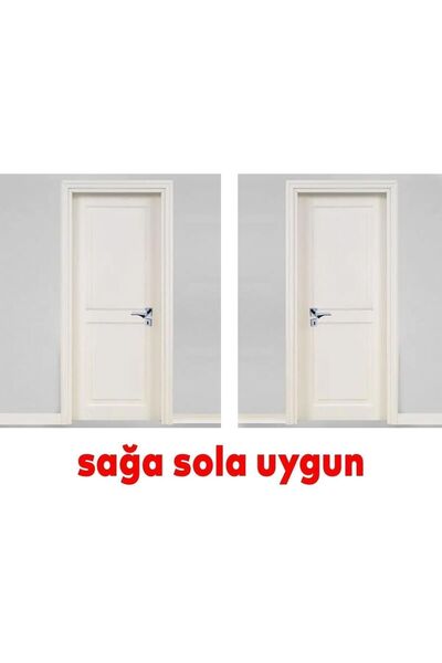 Badem10 ARMEX (1 TAKIM) Kare Rozetli Oda Kapı Kolu Sağa ve Sola Uygun Siyah Krom Saten