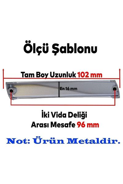 Badem10 Mobilier de lux - Mâner pentru ușă dulap cu sertar de bucătărie Motif (96 MM-9,6 CM), mânere cromate mat