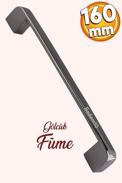 Badem10 Gölcük Mobilier Oval Sertar Bucătărie Ușă Dulap Mâner Metal Afumat 160 Mm