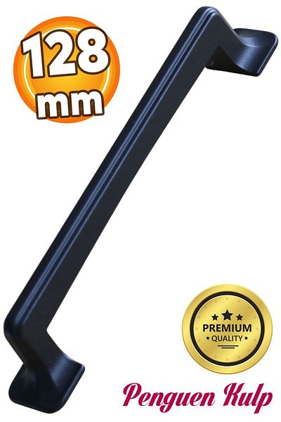 Badem10 Pinguin Metal Negru 128 Mm-12,8 Cm Mobilier Bucătărie Sertar Dulap Ușă Dulap Mânere Mâner