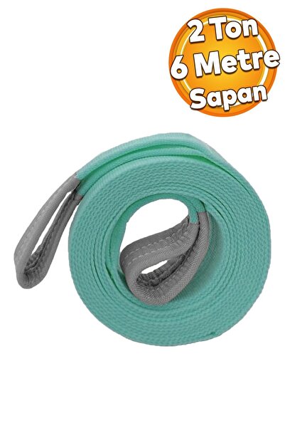 Badem10 Yük Kaldırma Taşıma İndirme Halat Sapan Polyester Spanzet 2 Ton 6 Met...