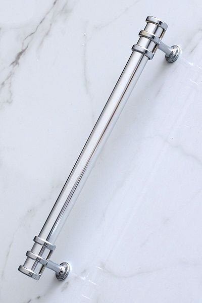 Badem10 Ring Handle 224 mm Chrome Metal Furniture Kitchen Drawer Cabinet Door Handles Cabinet Handle Handle 22.4 cm
