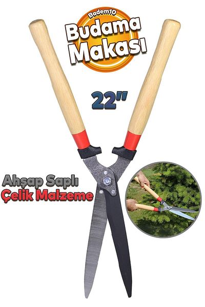 Badem10 Maxgarden Foarfece pentru gard pentru gazon Foarfece pentru cositor 60 Cm 22''